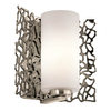 Kinkiet ścienny Silver Coral KL-SILVER-CORAL1 Kichler tuba srebrny