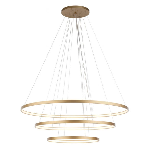 Potrójna lampa wisząca Agari 5421 Shilo LED 164W 4000K pierścienie złota