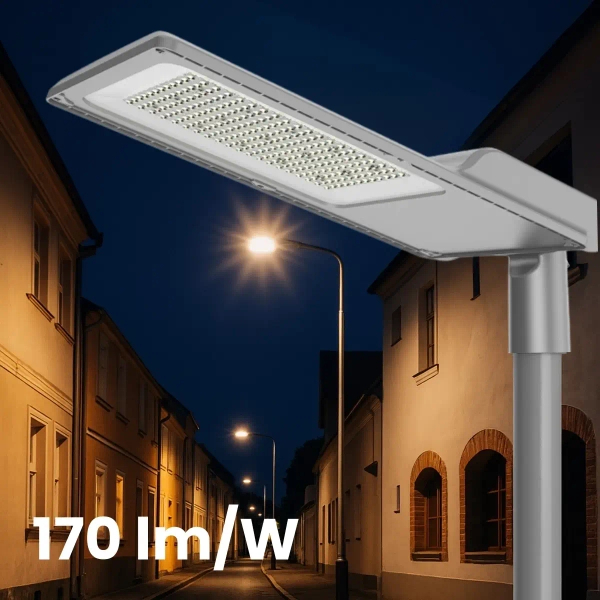 Lampa uliczna LUAT-40-100W-S-WWx3+SO4Mx3+FA1Mx3 LED 40-100W 2700k szary