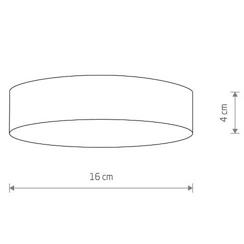 Natynkowa lampa salonowa Lid Round 10416 Nowodvorski LED 25W 4000K czarna