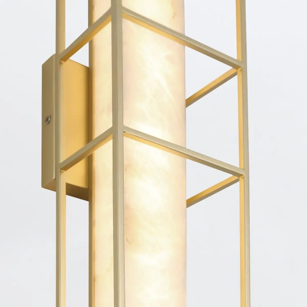 Prostokątny kinkiet Blakley QN-BLAKLEY-L-BG LED 20W 3000K IP44 złoty