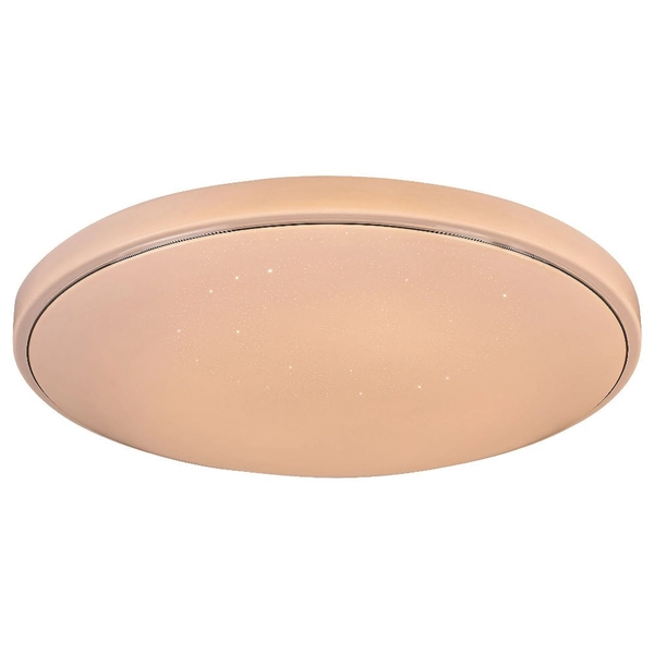 Okrągła LAMPA sufitowa BRUCE 2118 Rabalux metalowy plafon LED RGB 60W 3000K - 6000K z pilotem chrom