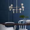 LAMPA wisząca CAPITAL 106419 Markslojd metalowa OPRAWA industrialna ZWIS żarówki bulbs sticks chrom