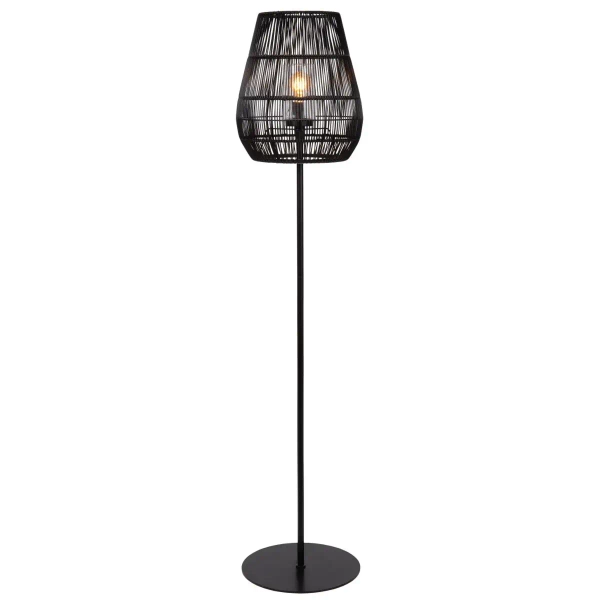 Podłogowa lampa do salonu NERIDA 03845/81/30 IP44 czarny