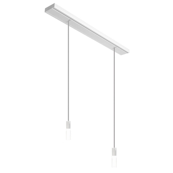 Lampa wisząca do sypialni CAMELEON CANOPY 8562+2x8620+2x8542 tuby białe