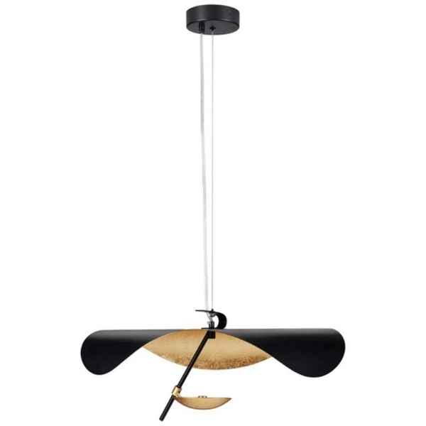 Designerska lampa wisząca Enigma ST-8821P-60 Step LED 13 czarna złota