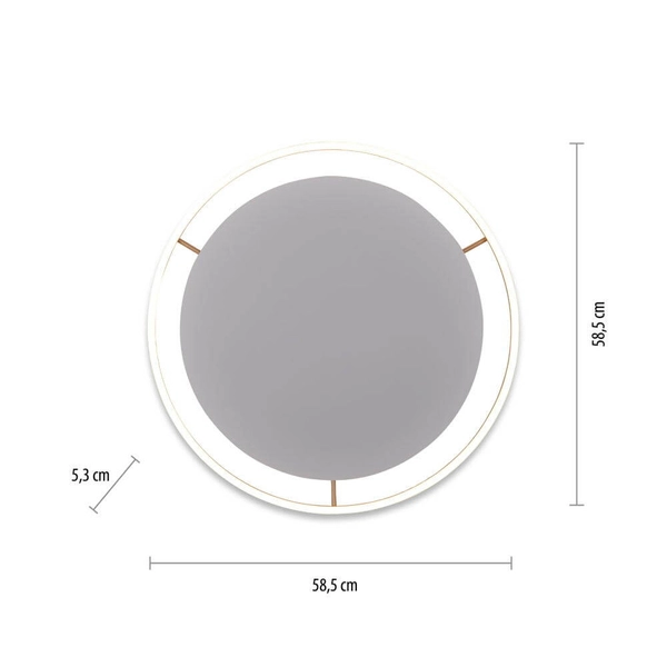 Pokojowa lampa sufitowa Ritus 15392-60 Just Light LED 28W 3000K pierścień mosiądz