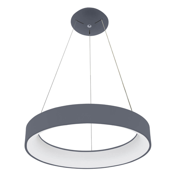 Pierścieniowa lampa wisząca Chiara 3945-842RP-GR-3 LED 42W 3000K szary