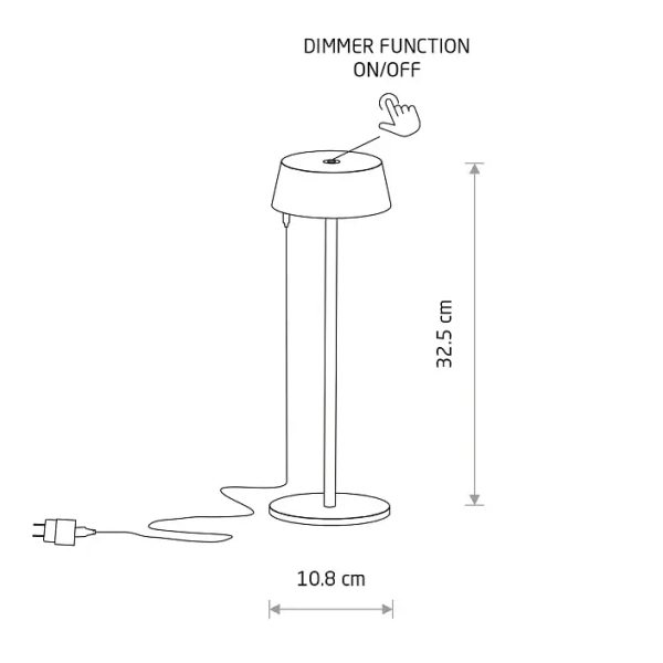 Stolikowa lampa do ogrodu AMY 11535 LED 2W 3000K IP54 zielony
