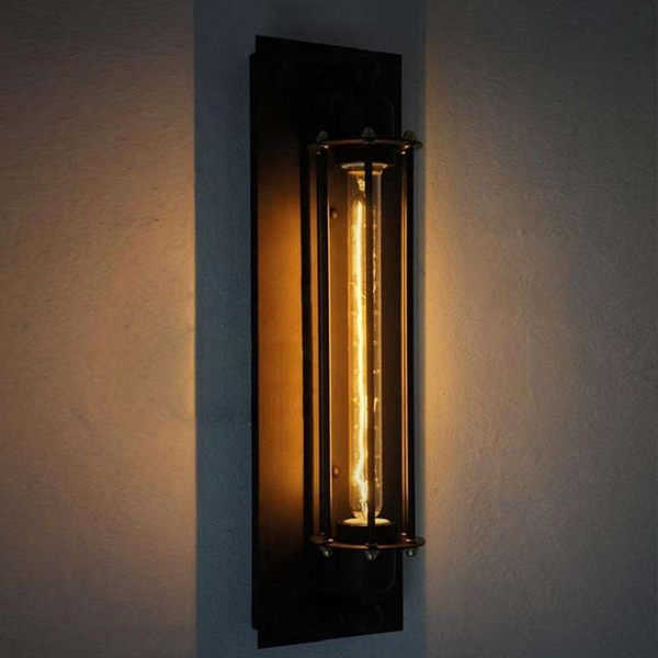 Kinkiet LAMPA ścienna CGNEMOKINKIETBLACK COPEL marynistyczna OPRAWA metalowa drut czarny matowy
