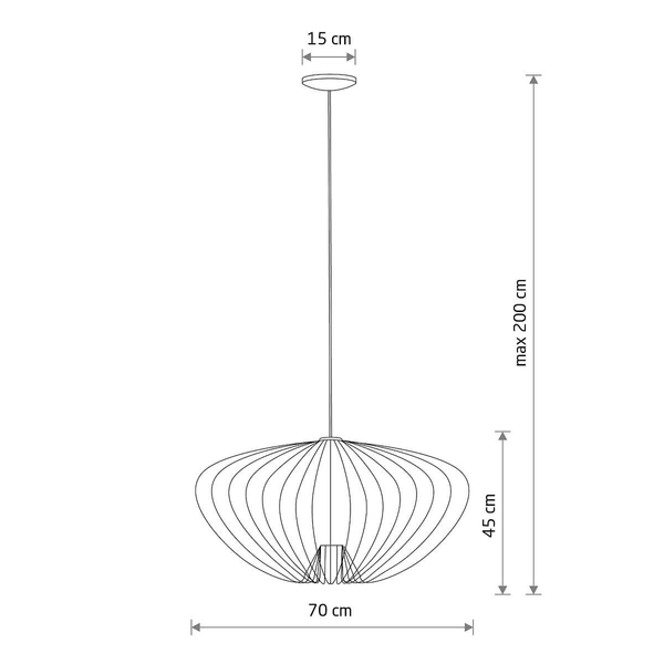 Lampa wisząca Pumpkin 11251 Nowodvorski pojedyncza do kuchni jedwabisty szary