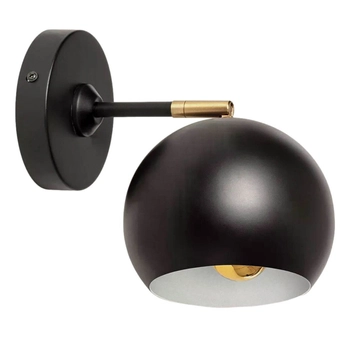 Metalowa lampa ścienna Librio ABR-KWS-E27 Abruzzo czarny złoty