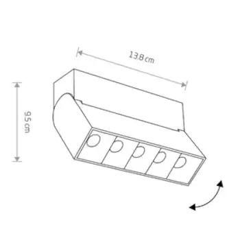 Reflektor sufitowy Focus Mini 10067 Nowodvorski LED 10 3000K biały