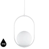 Kuchenna lampa wisząca Koban KOB111PS0 kula ball szklana IP44 biała