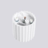 Metalowa lampa sufitowa AURA SL.1779 tubka ryflowana biała