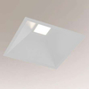 Wpust LAMPA sufitowa UBE IL 7374 Shilo kwadratowa OPRAWA podtynkowa LED 10W 3000K oczko metalowe białe