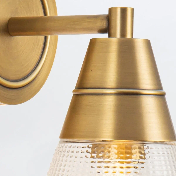 Naścienna lampa do jadalni Willard QN-WILLARD-1WB-VBS-PG mosiądz