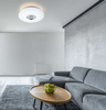 Plafon LAMPA sufitowa NICOLE 41329-18 Globo okrągła OPRAWA z efektem gwiazd LED RGB 24W głośnik bluetooth biała