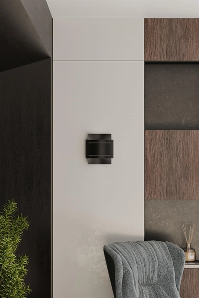 Lampa ścienna Hestia SL.0981 Sollux modern góra-dół czarna