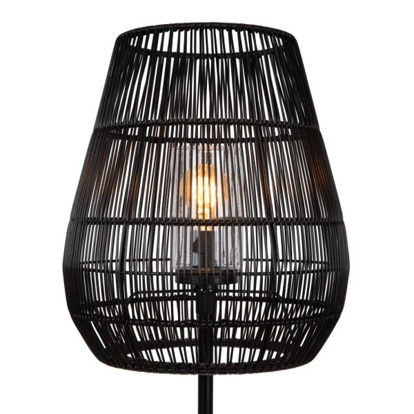 Podłogowa lampa do salonu NERIDA 03845/81/30 IP44 czarny