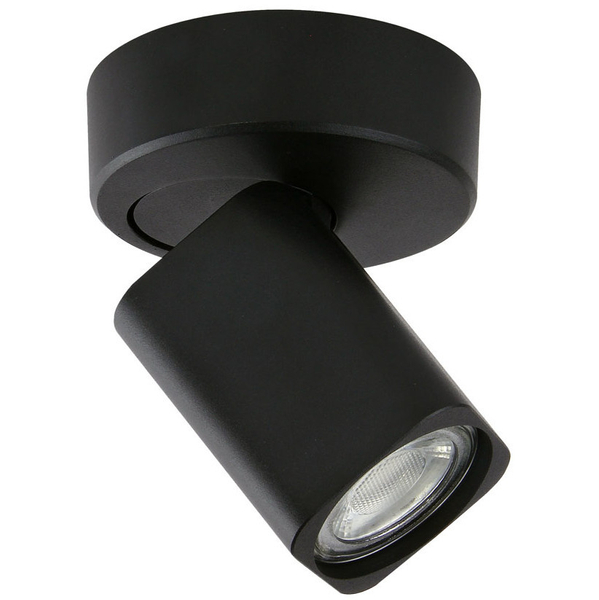 Sufitowa LAMPA downlight SENOVA SPL-4492-1B BL Italux regulowana OPRAWA metalowy kinkiet tuba czarna