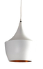 Metalowa lampa wisząca Orient salonowa nad stół biała złota