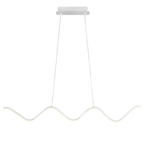 Wisząca lamp nad stół fala ZIGZAG ST-MD240602 WHITE LED 13W 3000K biała