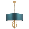 Lampa wisząca nad stół L&-195219 Light& na łańcuchu morska złota
