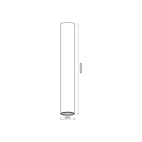 Sufitowa lampa tuba GENESIS ML0392 metalowa do kuchni złota