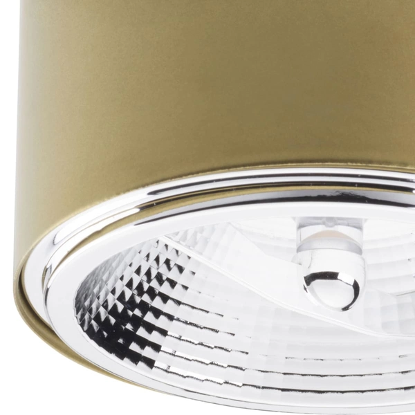 Lampa przysufitowa tuba Moris 3349 TK Lighting okrągła metalowa złota