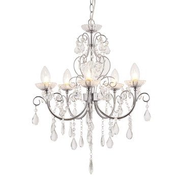 Łazienkowa lampa wisząca Tabitha 61384 Endon crystals glamour IP44 chrom