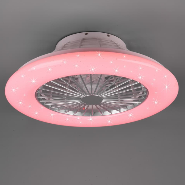 Wentylator sufitowy STRALSUND R62522987 RL Light LED 30W 3000-6500K RGB plafon okrągły srebrny