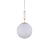 Kulista wisząca lampa Artu Glass ART-ZW-1 (Z) G350 biała mosiądz