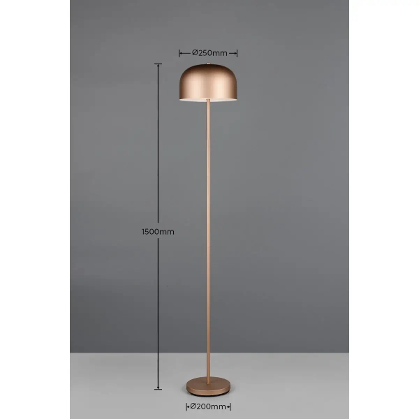 Ściemnialna lampa podłogowa JEFF R49151165 LED 2,5W 3000K brązowy