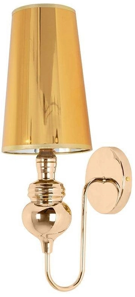 Lampa ścienna Queen MSE010100224 z kloszem glamour złota