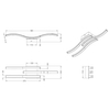 Przysufitowe listwy czarne NORVE DL132-62473 plafon LED 5W 3000K