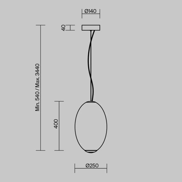 Lampa zwisająca glamour Bruma MOD397PL-L19CH2.7K LED 19W 2700K chrom