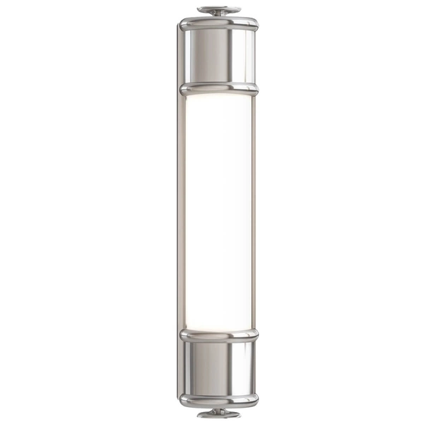 Łazienkowy kinkiet Omi Parette szklana tuba LED 6W 3000K biała