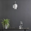 Wisząca szklana lampa Majella MAJ0150 do jadalni przydymiony chrom