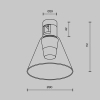 Magnetyczna lampa Bianca Flarity TR147-1-3W2.7K-BS-DE LED 3W 2700K mosiądz