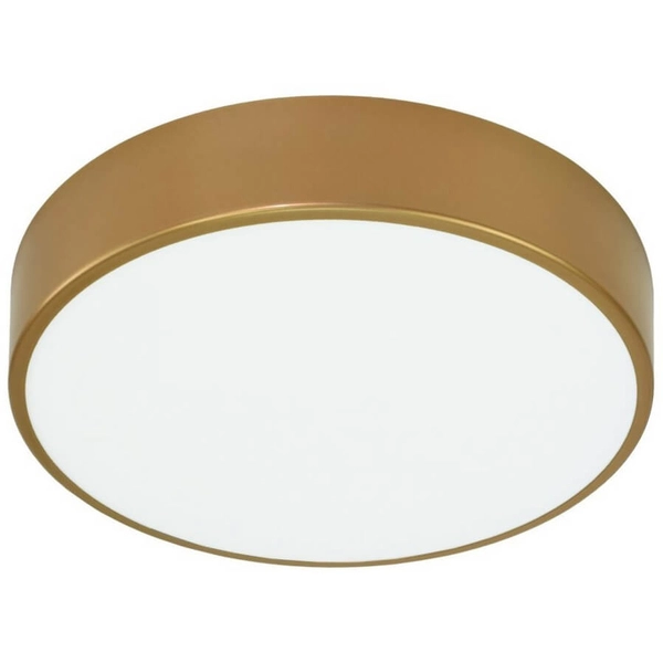 Okrągła lampa sufitowa 137623621245 natynkowa tarasowa IP54 złota