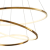 Zwisowa lampa salonowa Circle Slim ST-10112P-3 LED 53W 3000K okrągła złota