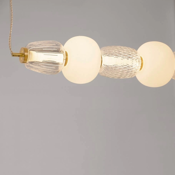 Zwisająca lampa nad stół ARROYOS LE44492 LED 42W 3000K biały złoty