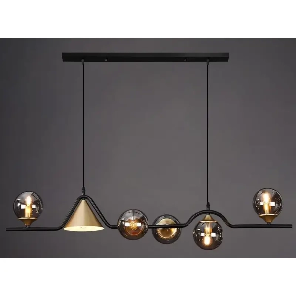 Molekułowa wisząca lampa MISTA CGMISTA120BK do salonu czarny