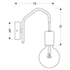 Kinkiet LAMPA ścienna BASSO 21-70982 Candellux metalowa OPRAWA hygge biała