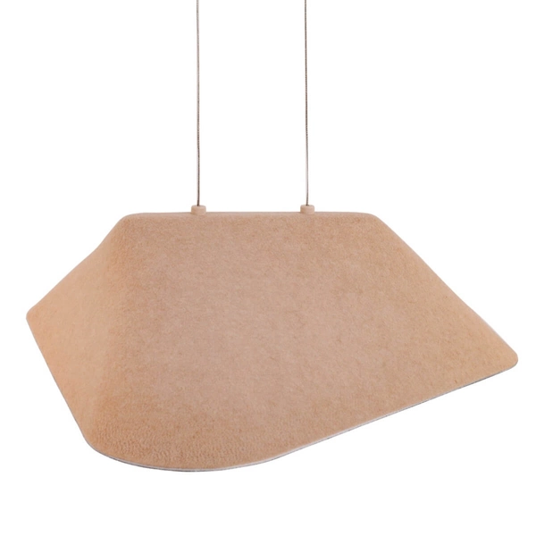 Kopułowa lampa wisząca Carbon P0568 Maxlight LED 8W 3000K beżowa