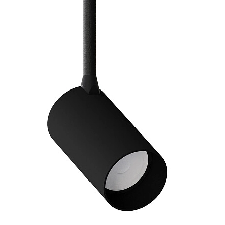 Metalowa tuba sypialniana Mono 7728 czarna tuba spot nad łóżko