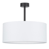 Sypialniana lampa sufitowa Rondo 4243 TK Lighting okrągła z tkaniny biała