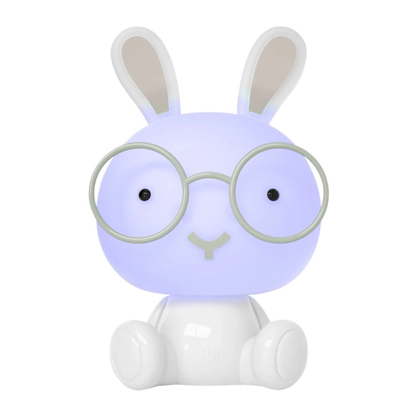 Lampka nocna dziecięca KRÓLIK 325631 z funkcją RGB animals biała