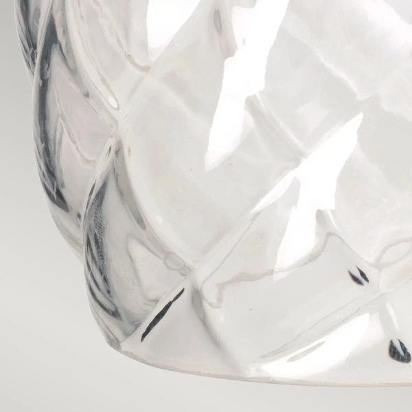 Kinkiet LAMPA ścienna Plantation HK-PLANT-BATH-PL Elstead Hinkley łazienkowa OPRAWA szklany ananas IP44 nikiel